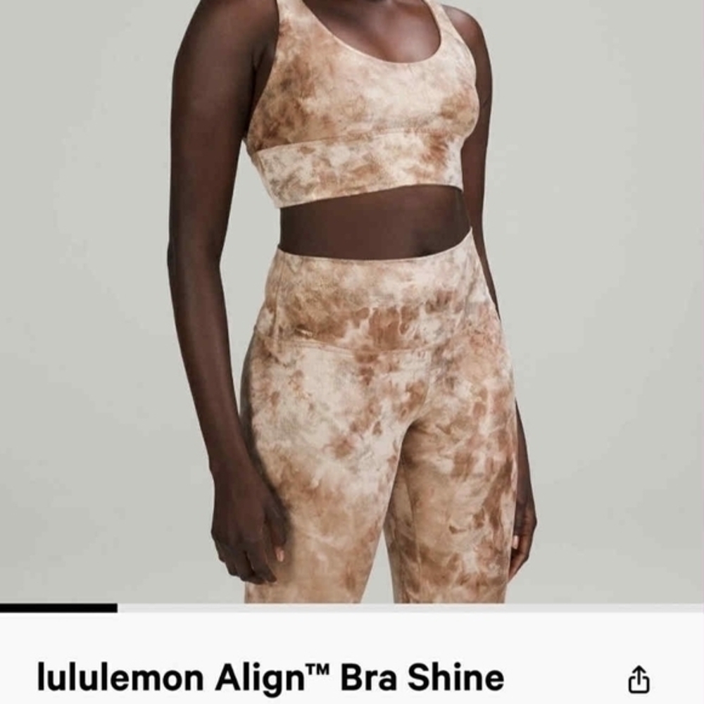 NWT Lululemon Align Bra A/B *Shine - Sz 6